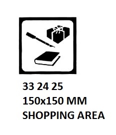 SIGN FOR PASSENGER VESSELS AND TERMINAL BUILDING, 150x150 MM, RESTAURANT | Korea (2019-5)