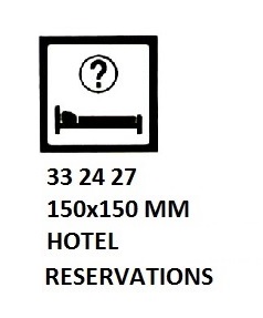 SIGN FOR PASSENGER VESSELS AND TERMINAL BUILDING, 150x150 MM, INFORMATION | Korea (2019-5)