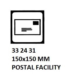 SIGN FOR PASSENGER VESSELS AND TERMINAL BUILDING, 150x150 MM, CABLES & FAXES | Korea (2019-5)