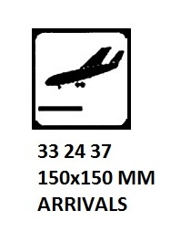 SIGN FOR PASSENGER VESSELS AND TERMINAL BUILDING, 150x150 MM, CAR RENTAL | Korea (2019-5)