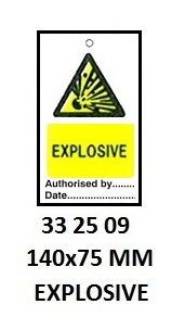 TEMPORARY TIE TAGS, FLAMMABLE | Korea (2019-5)