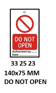 TEMPORARY TIE TAGS, DO NOT CLOSE | Korea (2019-5)
