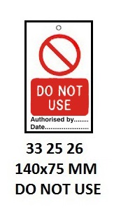 TEMPORARY TIE TAGS, DO NOT START | Korea (2019-5)