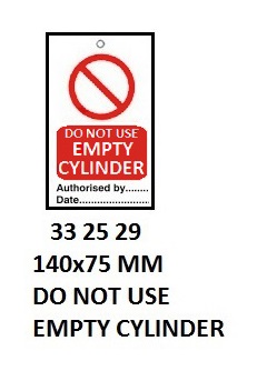 TEMPORARY TIE TAGS, DO NOT USE OUT OF ORDER | Korea (2019-5)