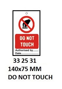 TEMPORARY TIE TAGS, DO NOT OPERATE | Korea (2019-5)