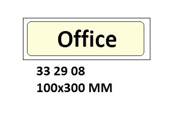 ISPS CODE SIGN & SECURITY SIGN, 100x300 MM, RECEPTION | Korea (2019-5)