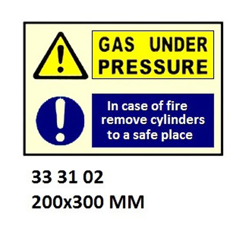COMBINATION SIGN, 200x300 MM, DANGER EXPLOSION RISK?? | Korea (2019-5)