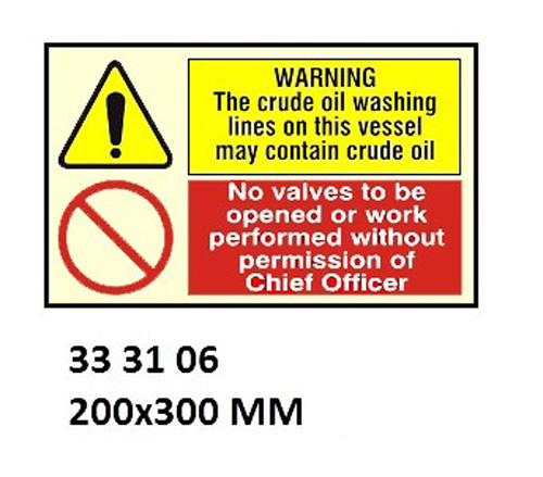 COMBINATION SIGN, 200x300 MM, PETROLEUM SPIRIT HIGHLY?? | Korea (2019-5)