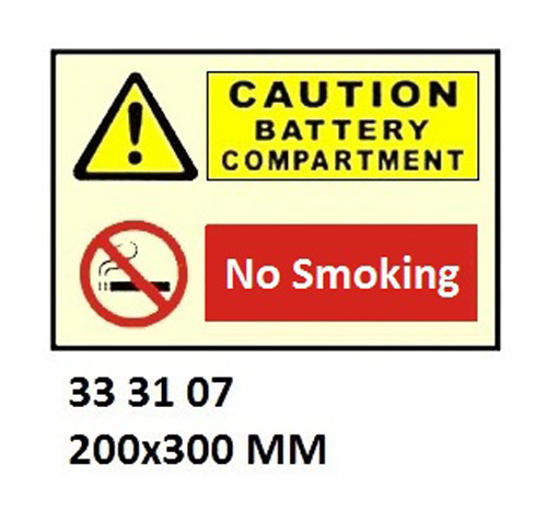 COMBINATION SIGN, 200x300 MM, WARING THE CRUDE OIL WASHING?? | Korea (2019-5)