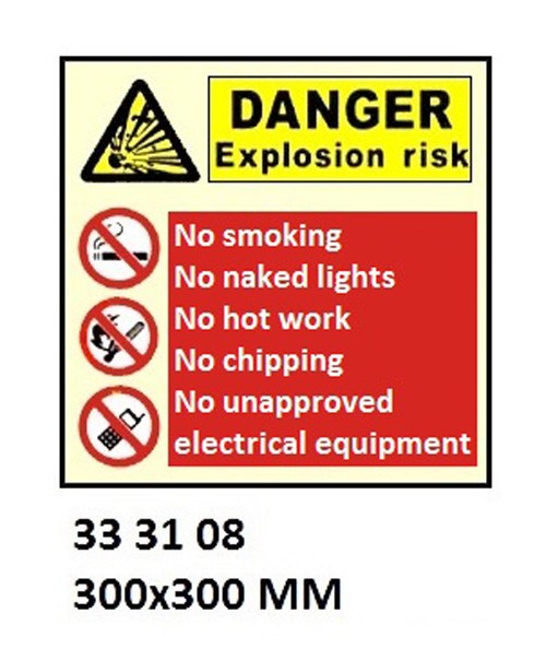 COMBINATION SIGN, 200x300 MM, CAUTION BATTERY COMPARTMENT?? | Korea (2019-5)