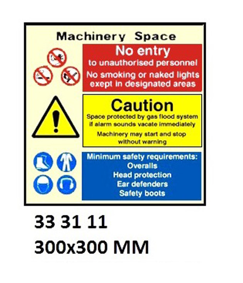 COMBINATION SIGN, 200x300 MM, DANGER CONFINED SPACE?? | Korea (2019-5)