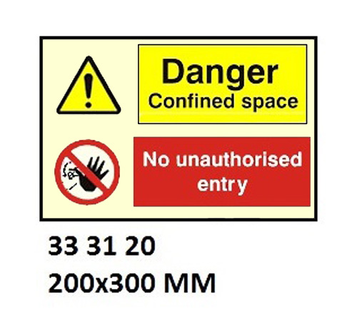 COMBINATION SIGN, 200x300 MM, DANGER GAS | Korea (2019-5)