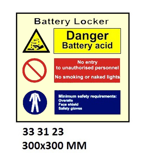 SPACE IDENTIFICATION SIGN, 300x300 MM, REFRIGERATED SPACE | Korea (2019-5)