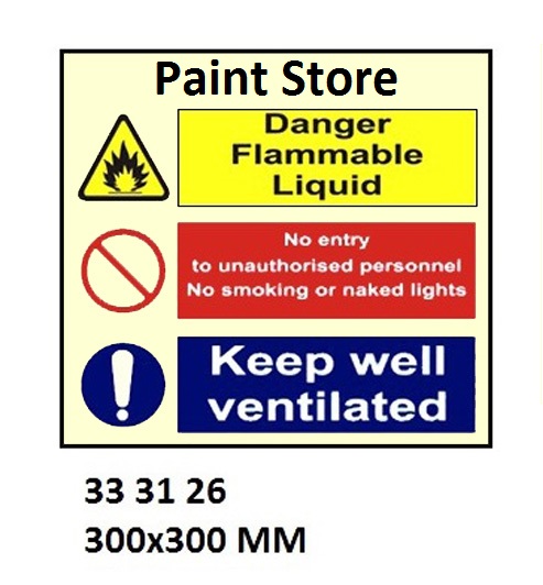SPACE IDENTIFICATION SIGN, 300x300 MM, GAS BOTTLE STORE | Korea (2019-5)