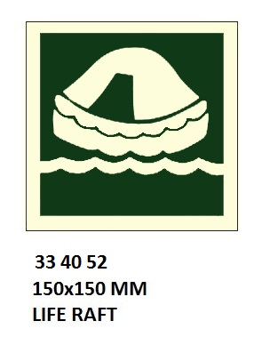 IMO SYMBOLS, 150x150 MM, RESCUE BOAT | Korea (2019-5)