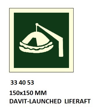 IMO SYMBOLS, 150x150 MM, LIFE RAFT | Korea (2019-5)