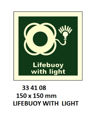 IMO SYMBOLS, 150x150 MM, LIFEBUOY WITH LINE | Korea (2019-5)