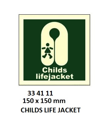 IMO SYMBOLS, 150x150 MM, LIFE JACKET | Korea (2019-5)