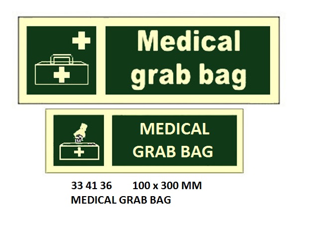 LSA SIGN, 150 x 150 MM, MEDICAL GRAB BAG | Korea (2019-5)