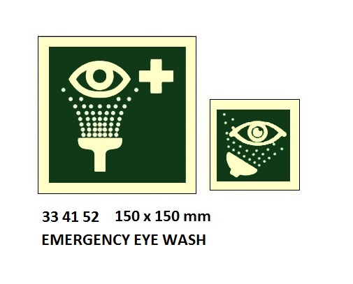 IMO SYMBOLS, 150x150 MM, EMERGENCY SHOWER | Korea (2019-5)