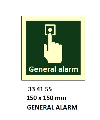 SAFETY SIGN, 150x150 MM, EMERGENCY STOP | Korea (2019-5)