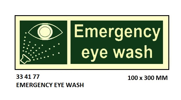 SAFETY SIGN, 100x300 MM, EMERGENCY SHOWER | Korea (2019-5)