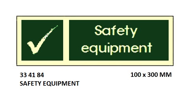 SAFETY SIGN, 100x300 MM, SMOKE HOOD | Korea (2019-5)