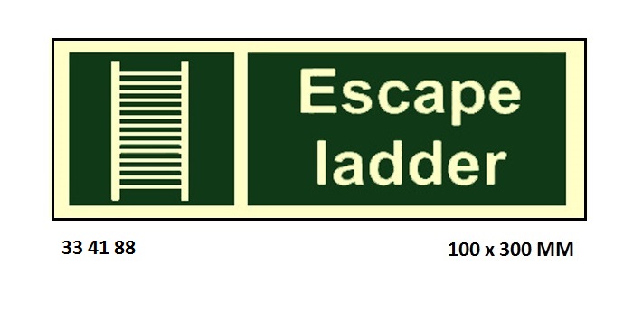 SAFETY SIGN, 100x300 MM, BREAK GLASS IN EMERGENCY | Korea (2019-5)