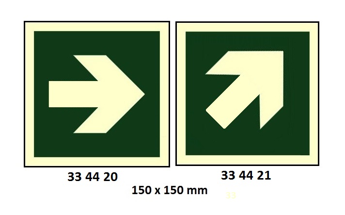 DIRECTION SIGN, 150x300 MM, EXIT FOR EMERG USE ONLY(R) | Korea (2019-5)