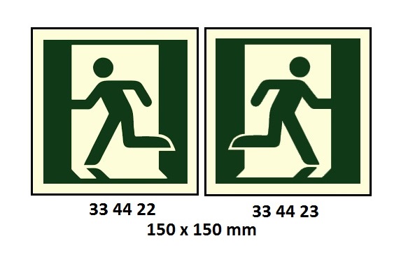 DIRECTION SIGN, 150x150 MM, EXIT(L) | Korea (2019-5)