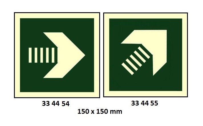 SAFETY SIGN, 150x450 MM, ARROW
