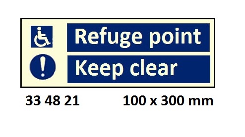 DIRECTION SIGN, 100x300 MM, WHEEL CHAIR | Korea (2019-5)
