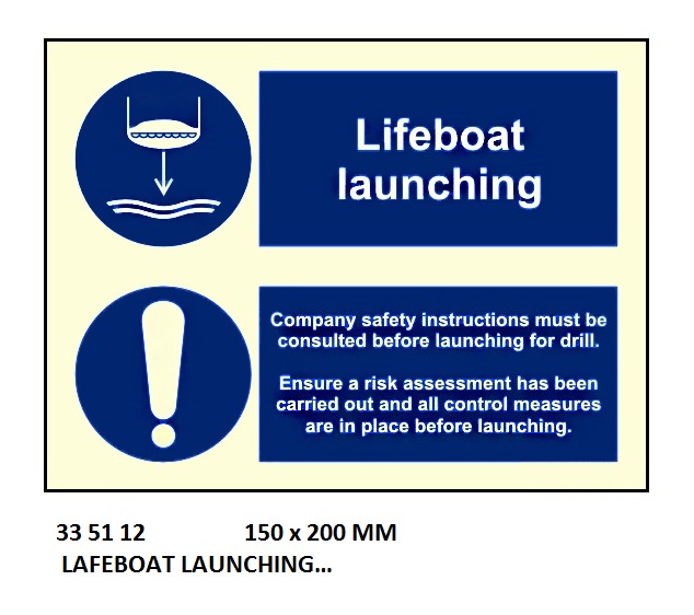 LSA SIGN, 150 x 200 MM, LAFERAFT LAUNCHING?? | Korea (2019-5)