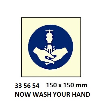 MANDATORY SIGN, 150x150 MM, LIFT CORRECTLY | Korea (2019-5)