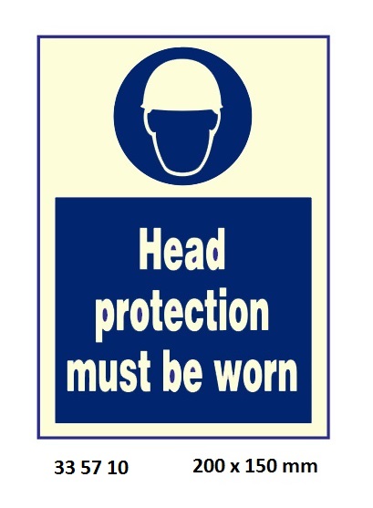 MANDATORY SIGN, 200x150 MM, WEAR HELMET | Korea (2019-5)