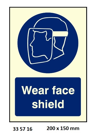 MANDATORY SIGN, 200x150 MM, WEAR GOGGLES | Korea (2019-5)