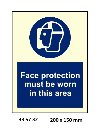 MANDATORY SIGN, 200x150 MM, WEAR PESPIRATOR... | Korea (2019-5)