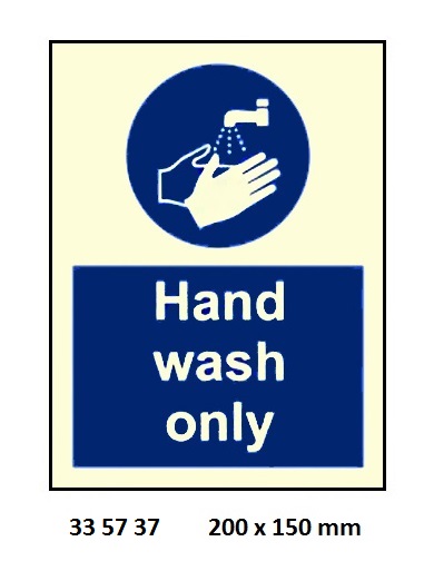 GALLEY SIGN, 150x200 MM, HAIR COVERING MUST BE WORN | Korea (2019-5)