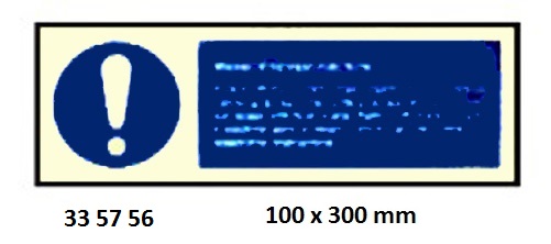 GALLEY SIGN, 100x300 MM, | Korea (2019-5)
