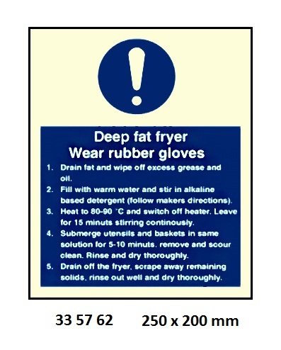 GALLEY SIGN, 250x200 MM, KEEP HANDS CLEAR WHEN... | Korea (2019-5)