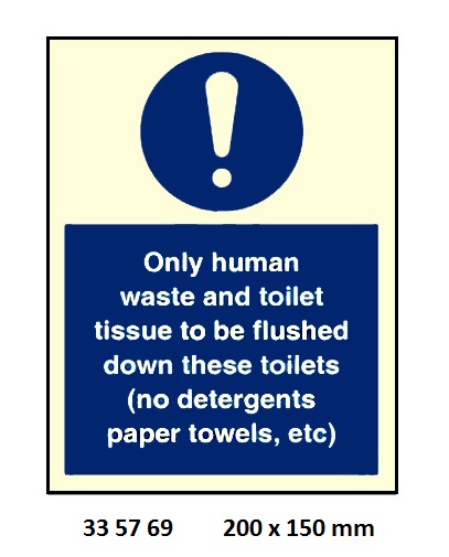 GALLEY SIGN, 200x150 MM, PERSONEL HYGLENE RULES APPLY BEYOND THIS POINT | Korea (2019-5)