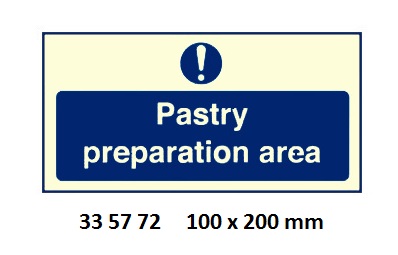 GALLEY SIGN, 100x200 MM, FOOD PREPARATION AREA | Korea (2019-5)