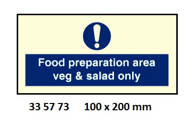 GALLEY SIGN, 100x200 MM, PASTRY PREPARATION AREA | Korea (2019-5)