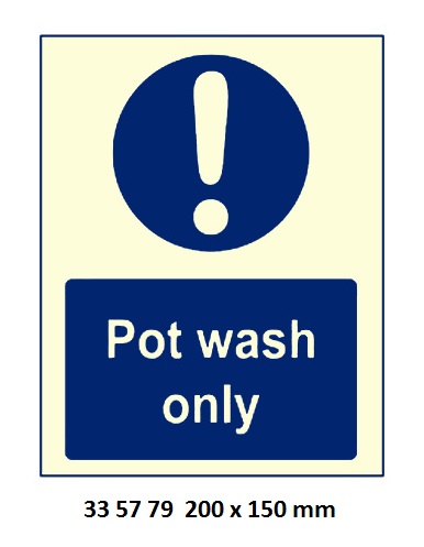 GALLEY SIGN, 100x100 MM, RAW MEAST MUST... | Korea (2019-5)