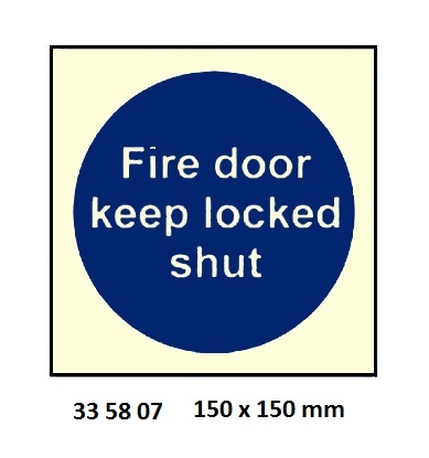 MANDATORY SIGN, 150x150 MM, TO BE KEPT UNLOCKED DURING WORKING HOURS | Korea (2019-5)