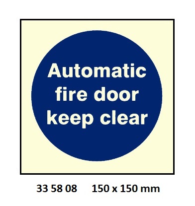 MANDATORY SIGN, 150x150 MM, FIRE DOOR KEEP LOCKED SHUT | Korea (2019-5)
