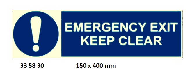 ISPS CODE SIGN & SECURITY SIGN, 100 x 300 MM, THIS DOOR TO BE KEPT LOCKED IN PORT | Korea (2019-5)