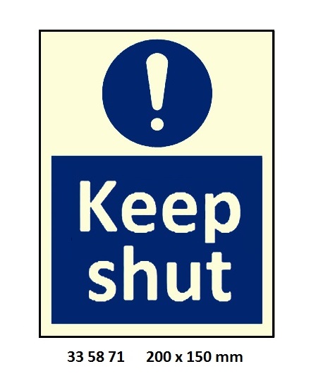 MANDATORY SIGN, 150x200 MM, KEEP CLEAR | Korea (2019-5)