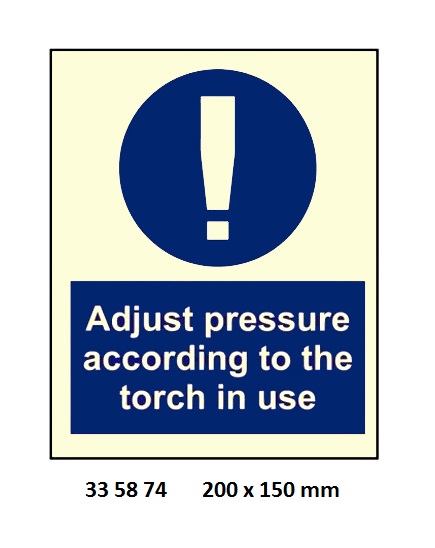 MANDATORY SIGN, 150x200 MM, WHEN THE PLANT IS NOT IN USE GAS ?? | Korea (2019-5)