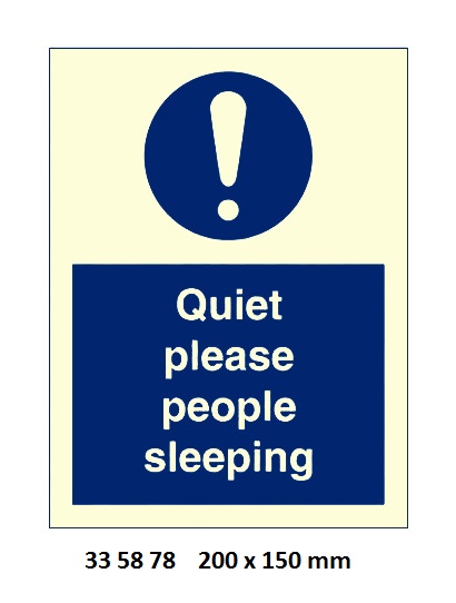 MISCELLANEOUS SIGN, 200x150 MM, PLEASE CLOSE DOOR QUIETLY... | Korea (2019-5)